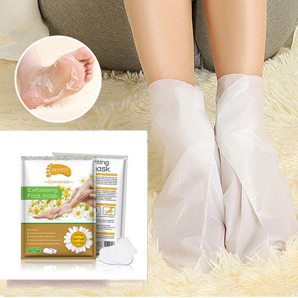 2pcs/Pack Moisturizing Peeling Foot Mask for Legs Remove Dead Skin Smooth Exfoliating Socks Foot Care Socks for Pedicure TSLM2