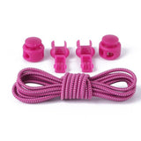 Stretching Lock lace 24 colors a pair Of Locking Shoe Laces Elastic Sneaker Shoelaces Shoestrings Running/Jogging/Triathlon