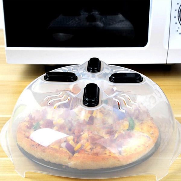 Plastic Microwave Anti-Sputtering Food Cover Oven Oil Cap Food Splatter Guard Heated Sealed Cover Dish Dishes Food Cover