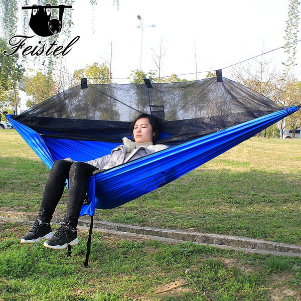 Portable Outdoor Travel, Camping Sleep, Mosquito-proof Outdoor Hammock