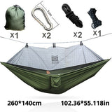 Portable Outdoor Travel, Camping Sleep, Mosquito-proof Outdoor Hammock