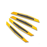 4PCS Luminous Car Door Bumper Anti-collision Sticker Warning Safety Mark Auto Side Anti-scratch Strip Car Reflective Strip