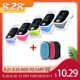 Digital finger oximeter, OLED pulse oximeter display pulsioximetro SPO2 PR oximetro de dedo,oximeter a finger with carrying case
