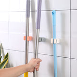 Storage Holders Wall Mounted Holders Non Punch Adhesive Mop Broom Hanger Clip Seamless Hook Bathroom Kitchen Organizer