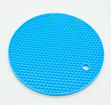 Kitchen Accessories 18cm Round Silicone Non-slip Heat Resistant Mat Coaster Cushion Placemat Pot Holder