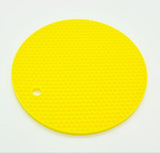 Kitchen Accessories 18cm Round Silicone Non-slip Heat Resistant Mat Coaster Cushion Placemat Pot Holder