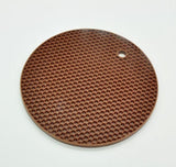 Kitchen Accessories 18cm Round Silicone Non-slip Heat Resistant Mat Coaster Cushion Placemat Pot Holder