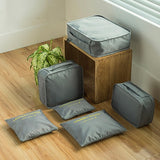 6PCS/Set  Fashion Big Capacity Zipper  Nylon Waterproof  Women Travel Bag Luggage Organizer Packing Bag Cube Men Journey Bag