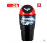 Auto Rubbish Dustbin Can Bucket Trash Can Garbage Dust Case Box Auto Accessories Car Organizer Trash Bin Mini Storage Barrel
