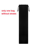 UPORS 4/8Pcs Reusable Drinking Straw High Quality 304 Stainless Steel Metal Straw with Cleaner Brush Wholesale