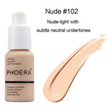 PHOERA New 30ml PHOERA Matte Oil Control Concealer Liquid Foundation  Foundation Makeup  2018 Step.26