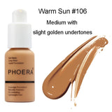 PHOERA New 30ml PHOERA Matte Oil Control Concealer Liquid Foundation  Foundation Makeup  2018 Step.26