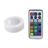 Xsky LED RGB Night Light Dimmable 3*AAA Battery Powered Led Puck Light Wireless Under Cabinet Light Lamp For Kitchen Wine Cooler