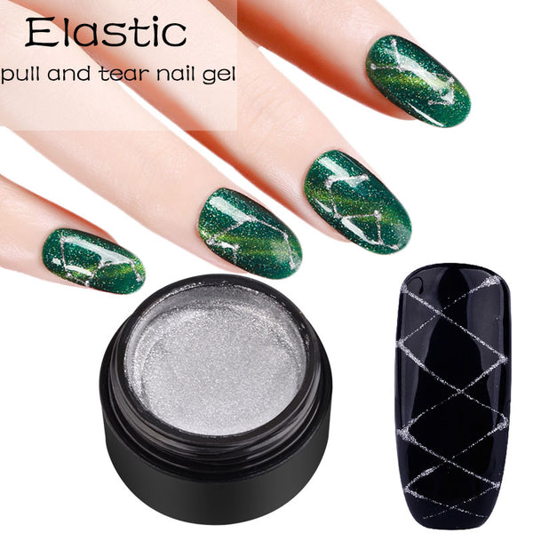 Creative Nail Art Spider gel  UV Gel Wire Drawing Nail Gel Elasticity Point To Line Painting Gel Varnish Silk Graffiti Design