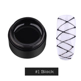 Creative Nail Art Spider gel  UV Gel Wire Drawing Nail Gel Elasticity Point To Line Painting Gel Varnish Silk Graffiti Design