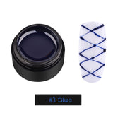 Creative Nail Art Spider gel  UV Gel Wire Drawing Nail Gel Elasticity Point To Line Painting Gel Varnish Silk Graffiti Design