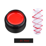 Creative Nail Art Spider gel  UV Gel Wire Drawing Nail Gel Elasticity Point To Line Painting Gel Varnish Silk Graffiti Design