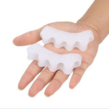 2pcsToe Corrector Silicone 1Pair Gel Toes Separators Orthotics Stretchers Align Correct Overlapping Toes  Drop Shipping 1j10
